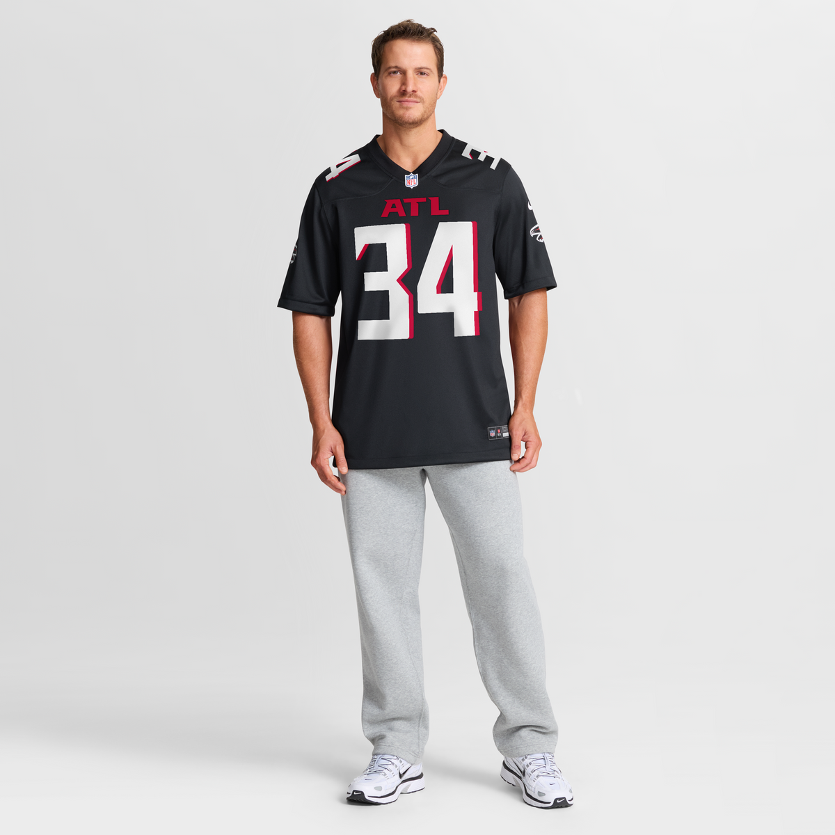 Men's Atlanta Falcons Ray Buchanan Nike Black Game Retired Player Jersey