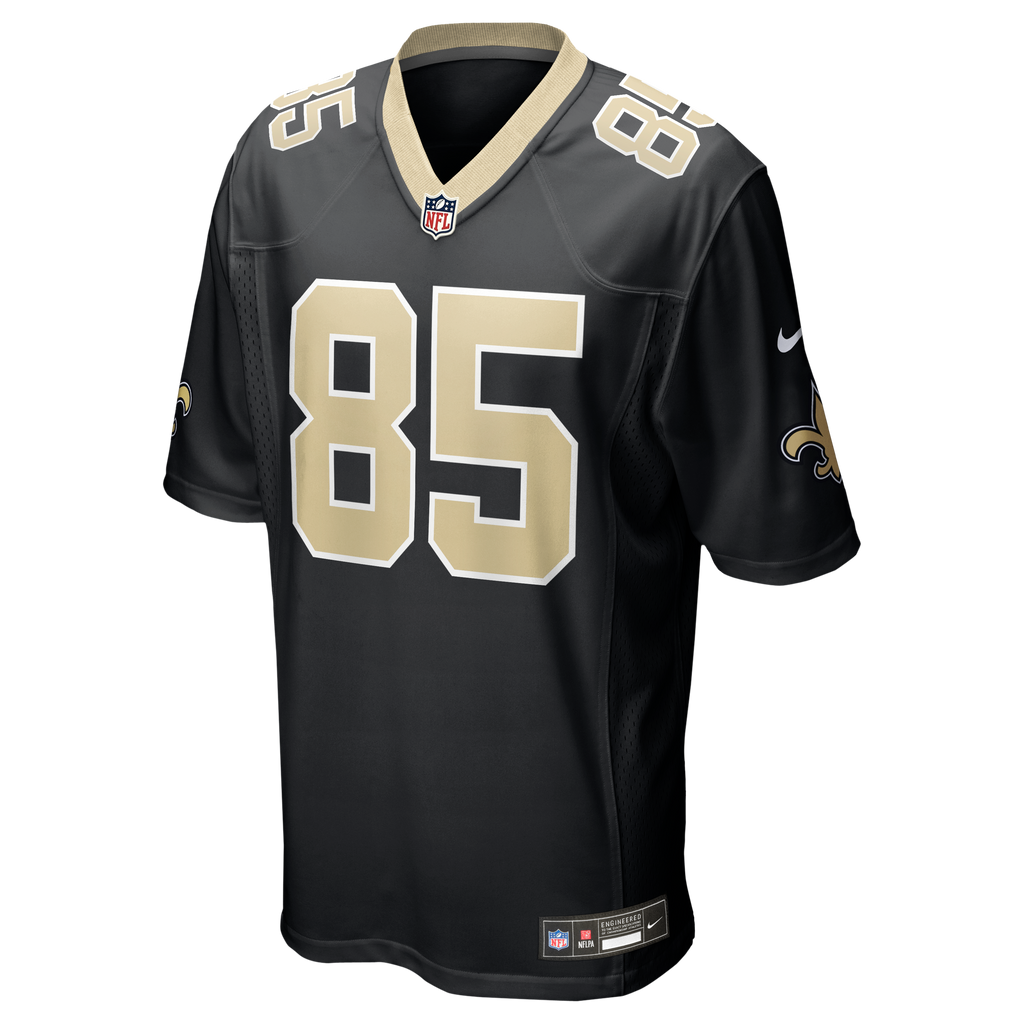 Men's New Orleans Saints Jontre Kirklin Nike  Black Team Game Jersey