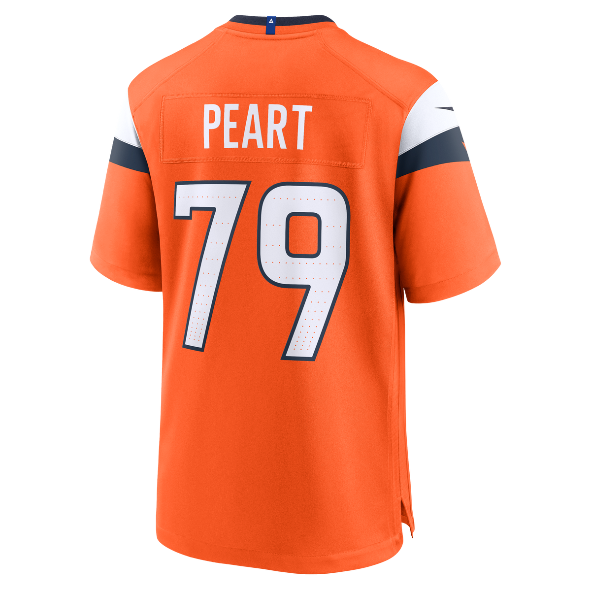 Men's Denver Broncos Matt Peart Nike  Orange Team Game Jersey
