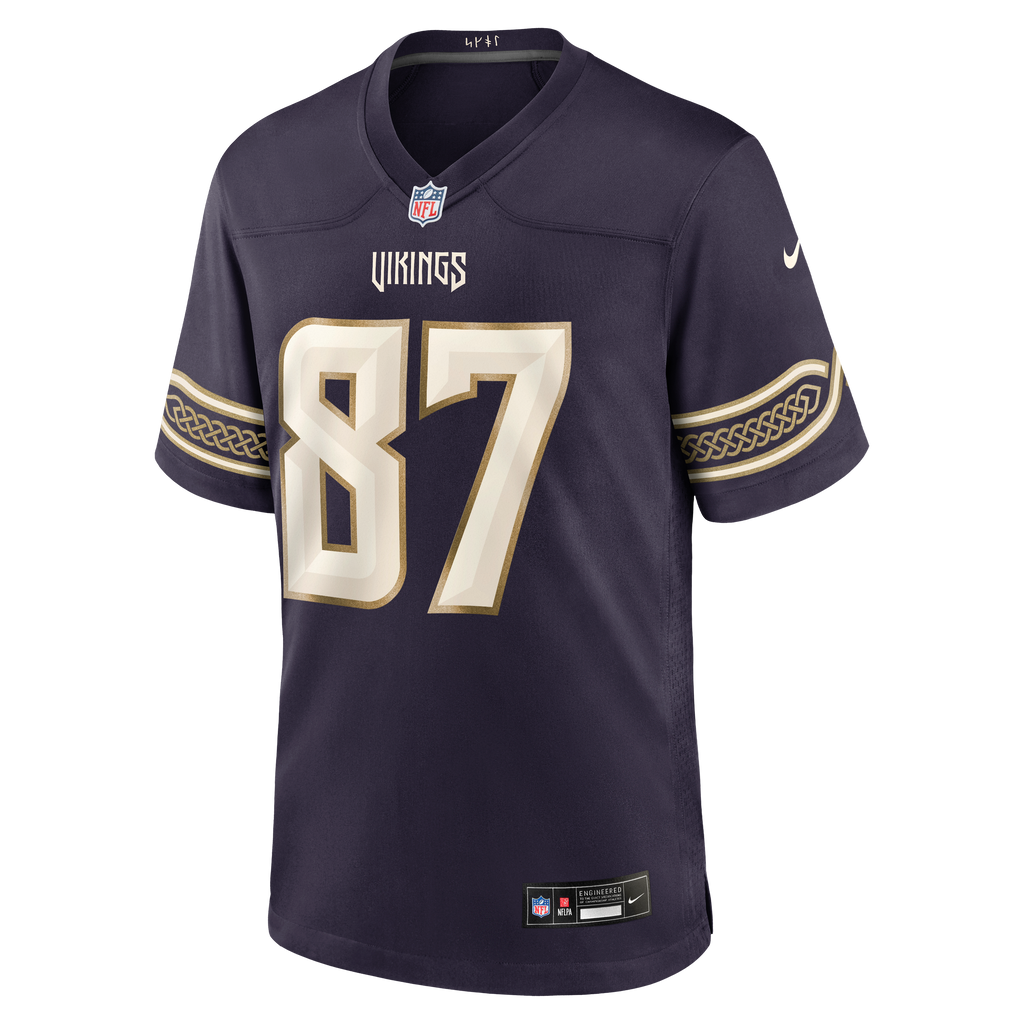 Men's Minnesota Vikings T.J. Hockenson Nike Purple 2026 Rivalries Collection Game Jersey