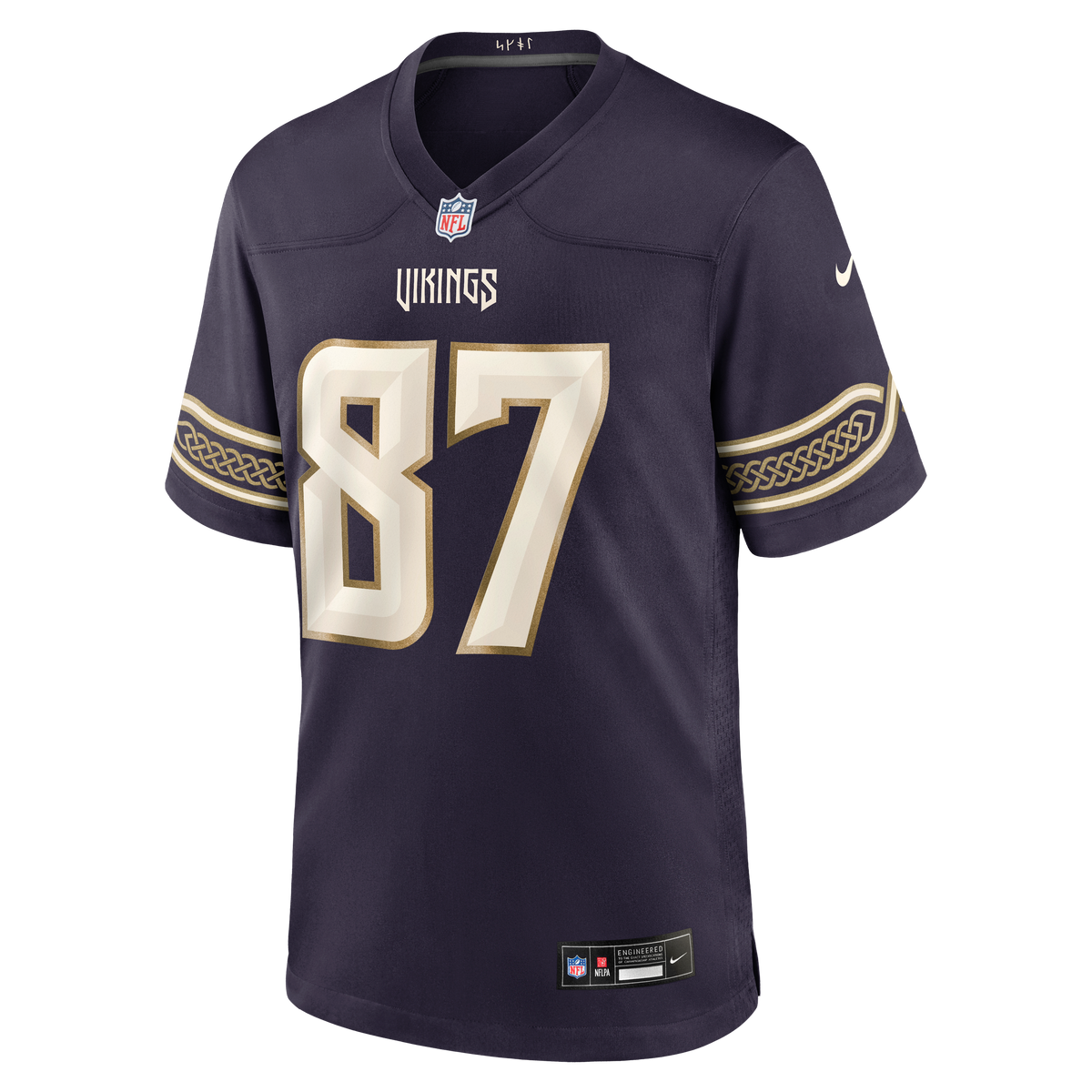 Men's Minnesota Vikings T.J. Hockenson Nike Purple 2026 Rivalries Collection Game Jersey