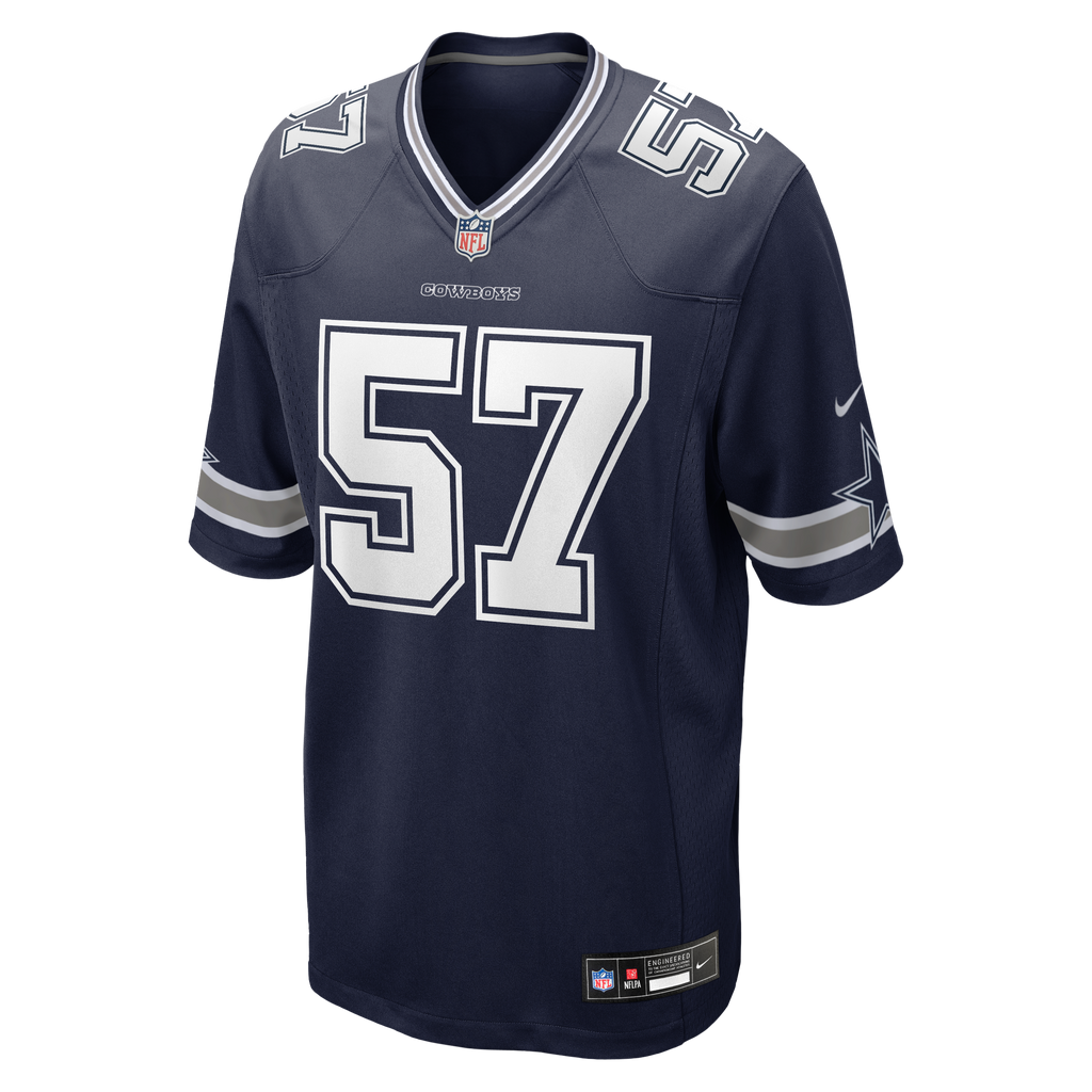 Men's Dallas Cowboys Malachi Lawrence Nike Navy Team Game Jersey