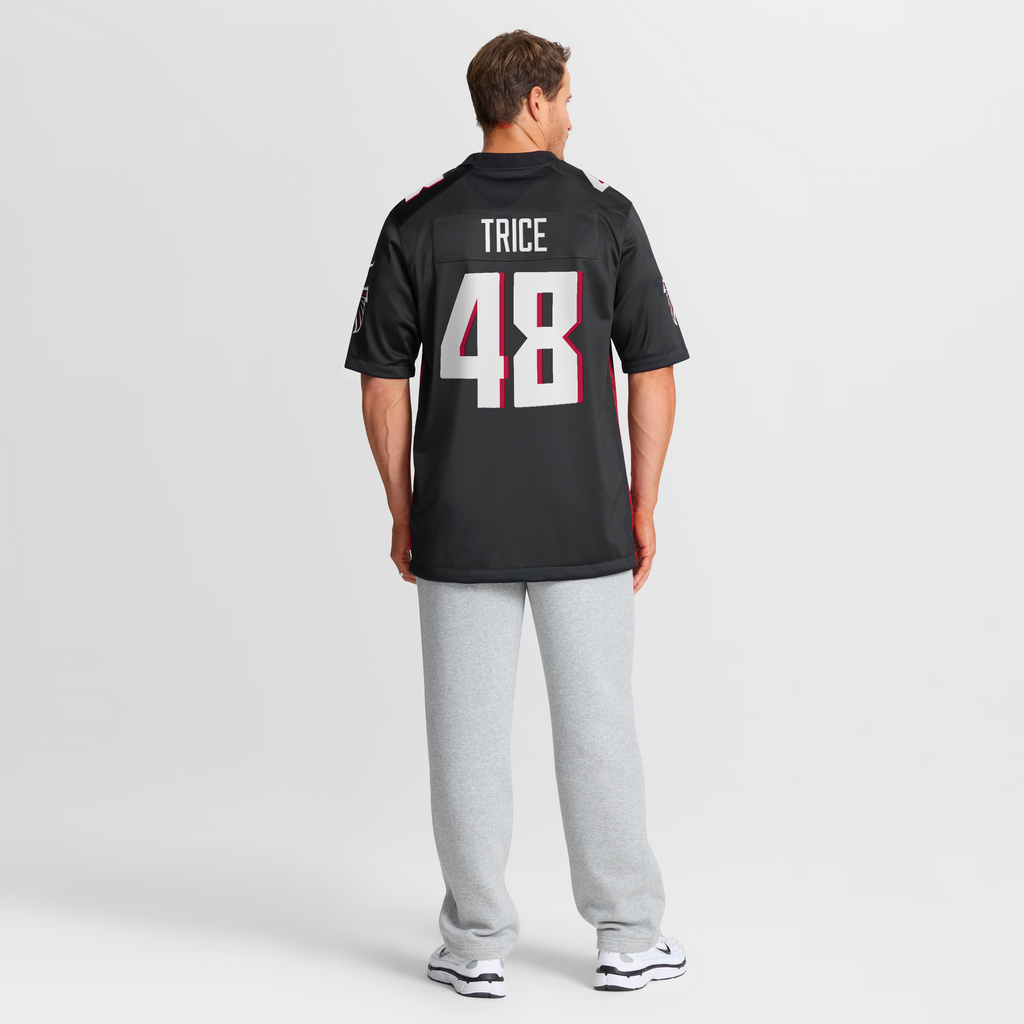 Men's Atlanta Falcons Bralen Trice Nike  Black Team Game Jersey
