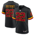 Men's Washington Commanders Jacory Croskey-Merritt Nike Black Hail Raiser Alternate Game Jersey
