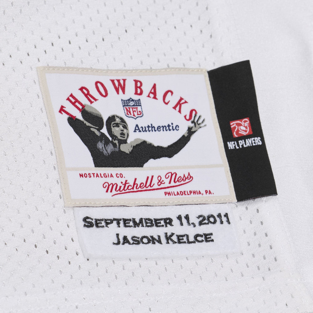Men's Philadelphia Eagles Jason Kelce Mitchell & Ness White 2011 Authentic Throwback Jersey