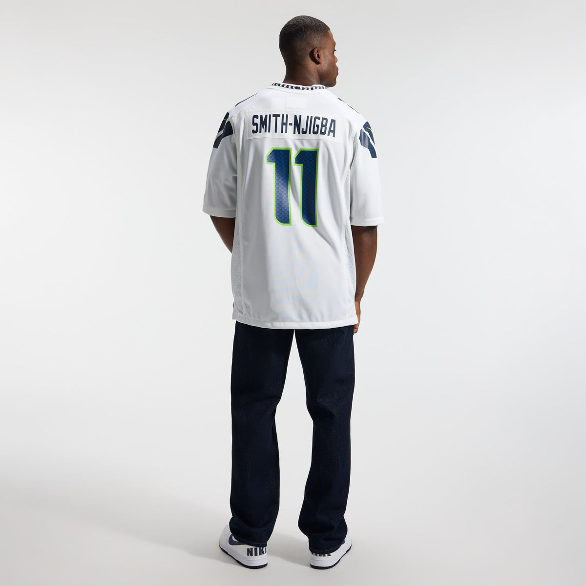 Men's Seattle Seahawks Jaxon Smith-Njigba Nike Royal Throwback Player Game Jersey