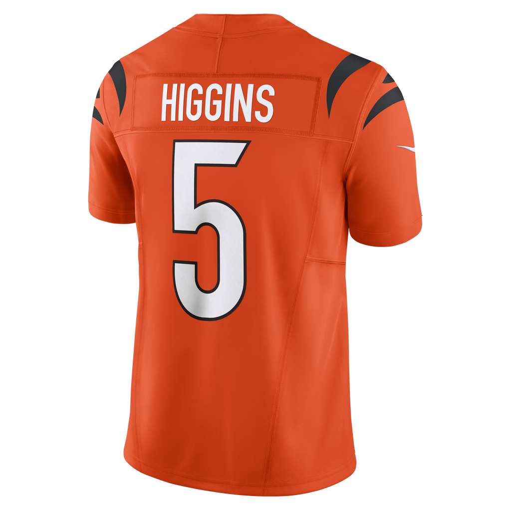 Men's Cincinnati Bengals Tee Higgins Nike Orange Vapor F.U.S.E. Limited Jersey