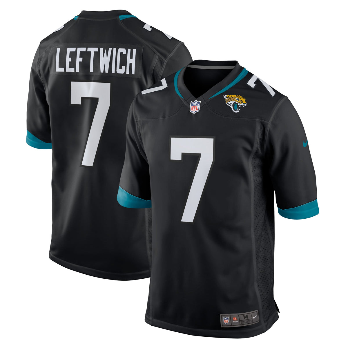 Men's Jacksonville Jaguars Byron Leftwich Nike Black Retired Player Alternate Game Jersey
