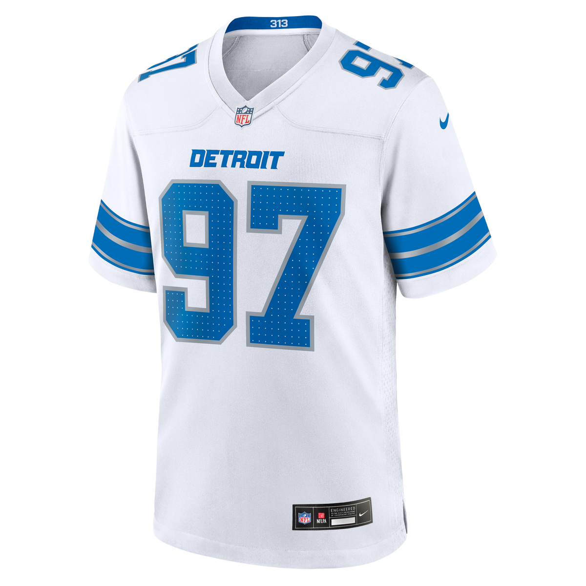 Men's Detroit Lions Aidan Hutchinson Nike Blue Game Jersey
