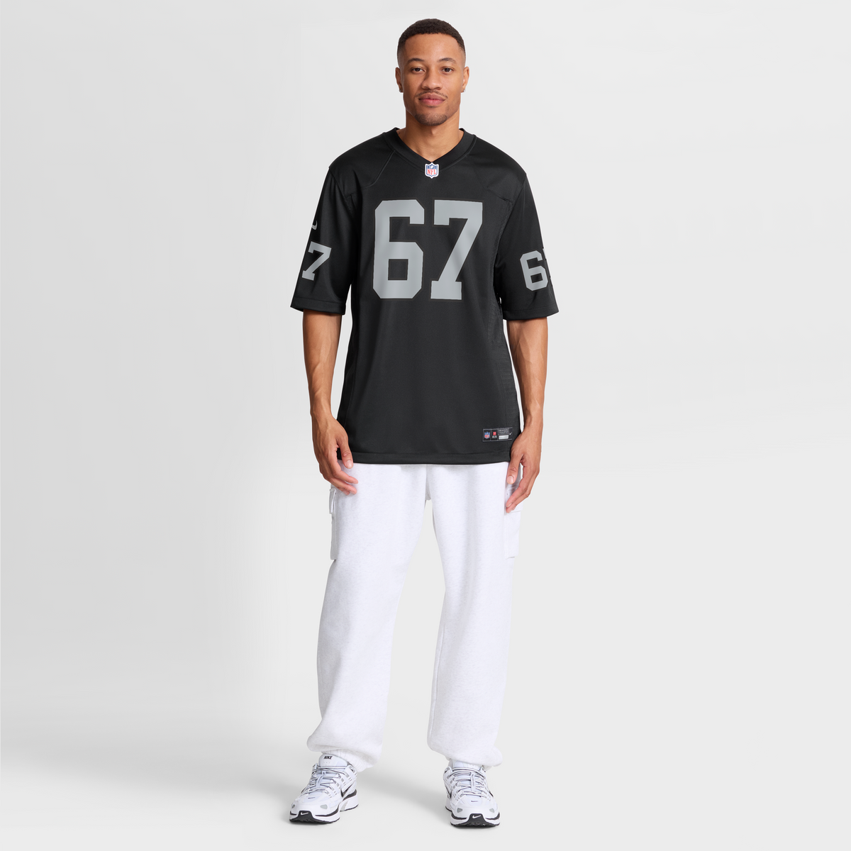 Men's Las Vegas Raiders Will Putnam Nike  Black Team Game Jersey