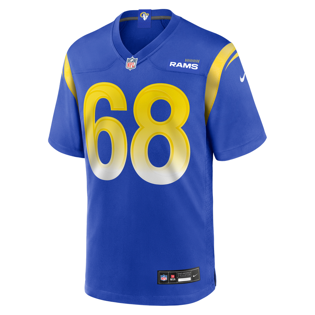 Men's Los Angeles Rams Mike McAllister Nike Royal Home Game Jersey