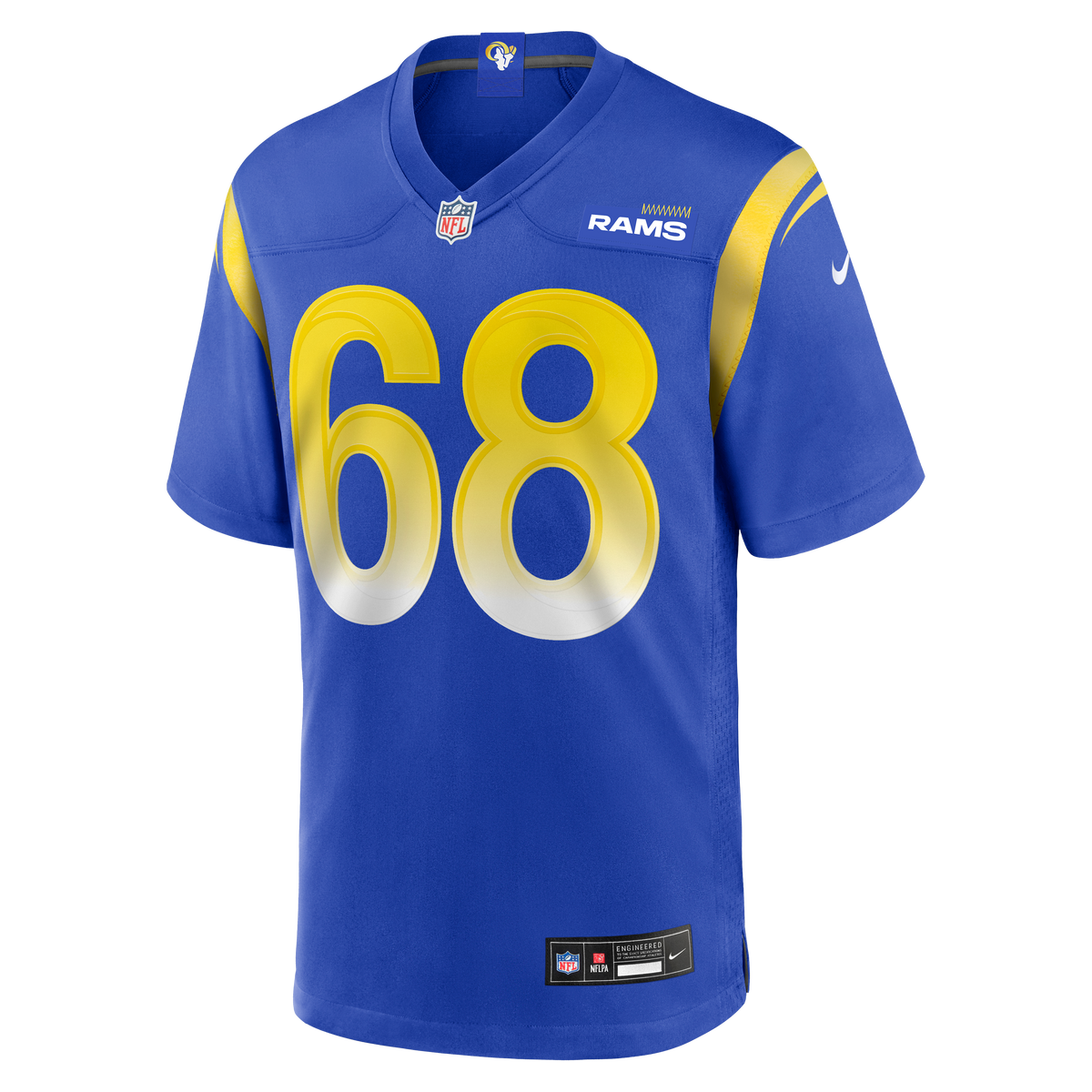 Men's Los Angeles Rams Mike McAllister Nike Royal Home Game Jersey