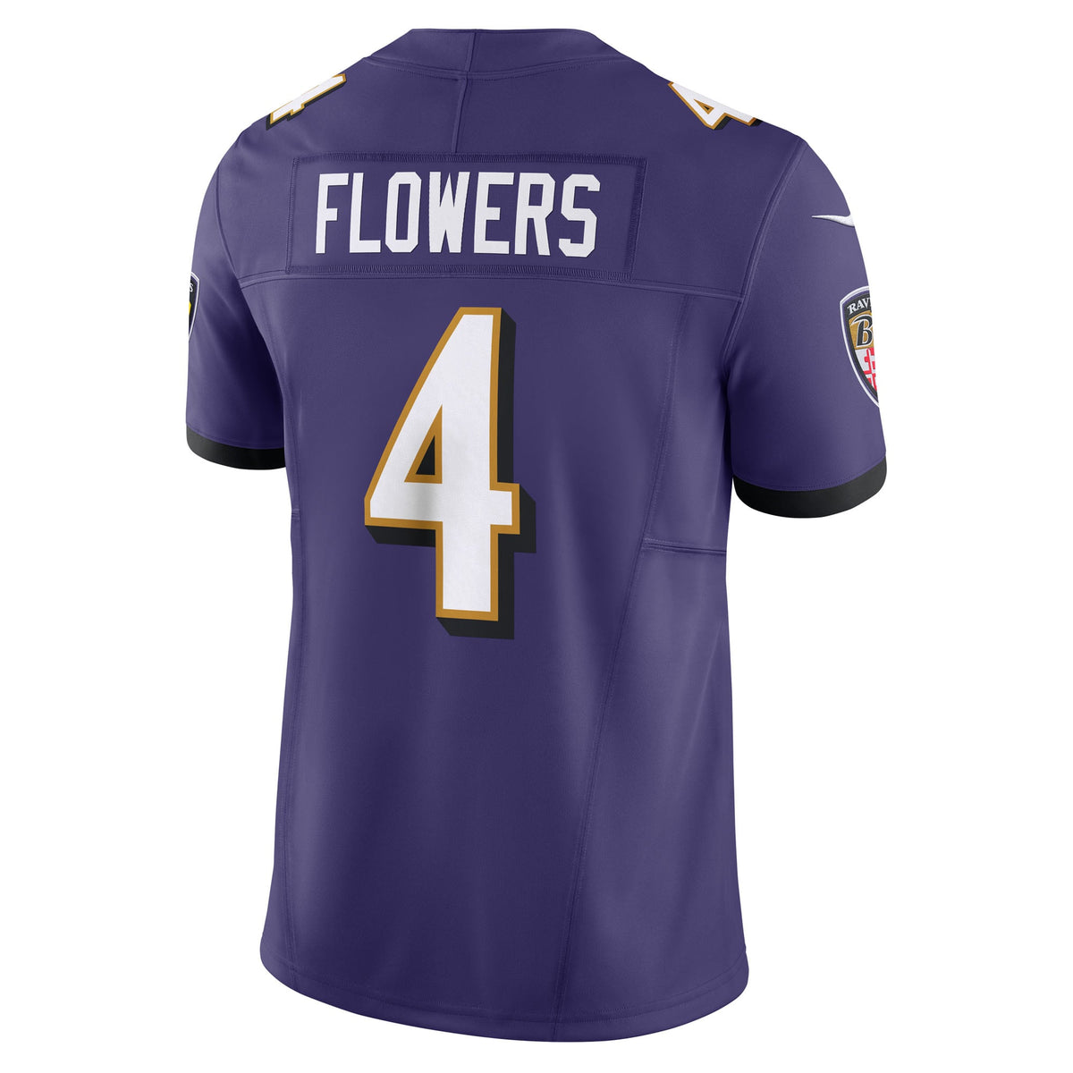 Men's Baltimore Ravens Zay Flowers Nike Black Alternate Vapor F.U.S.E. Limited Jersey