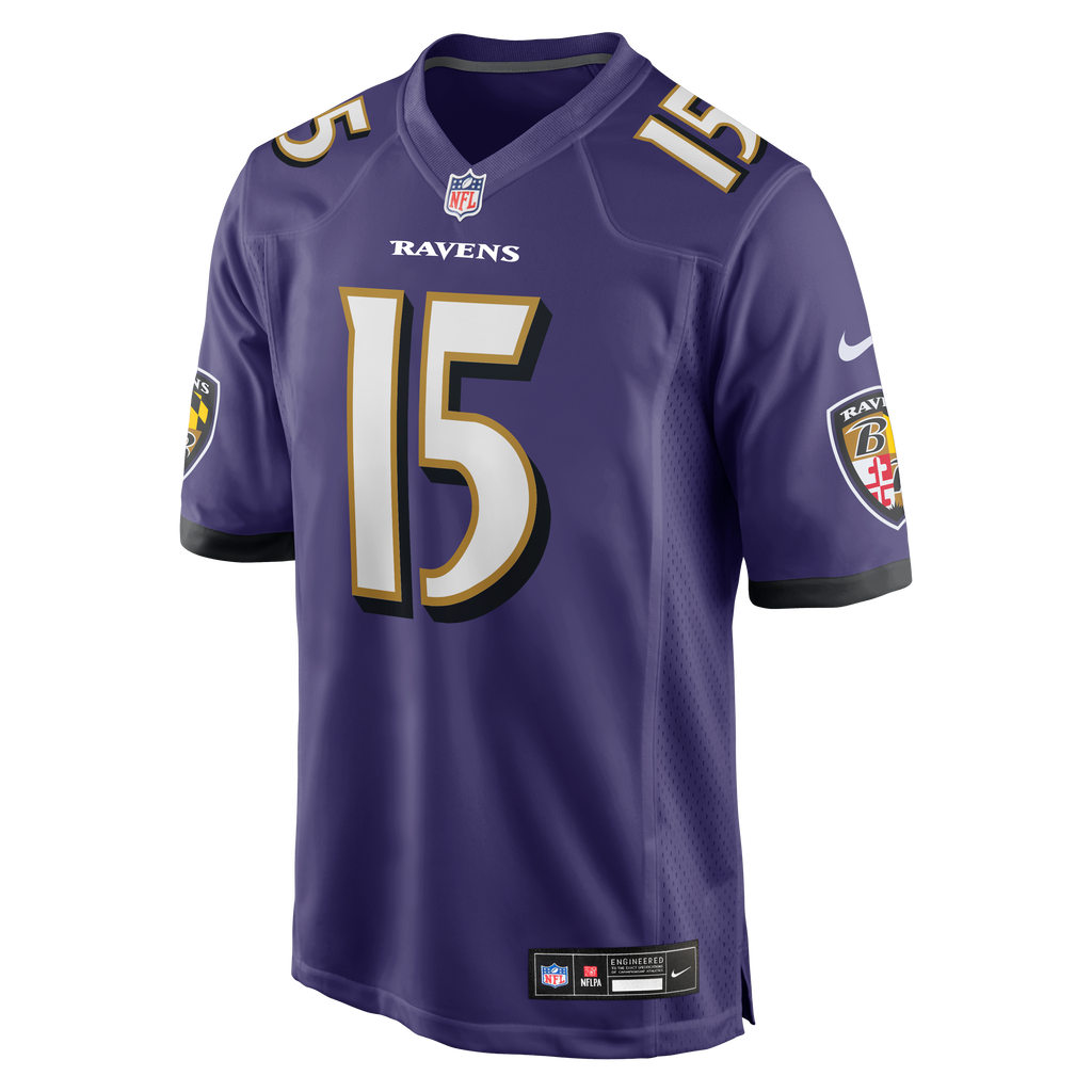 Men's Baltimore Ravens Cooper Rush Nike  Purple Team Game Jersey