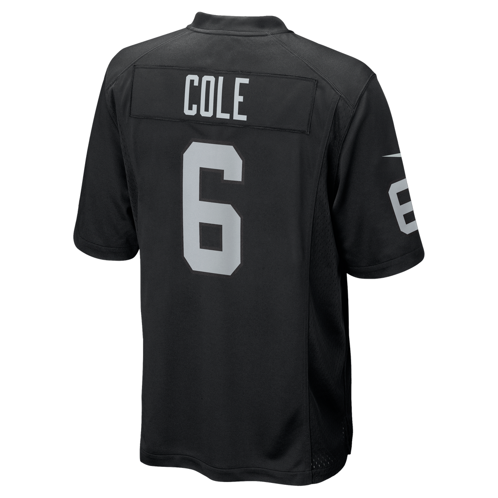 Men's Las Vegas Raiders AJ Cole Nike Black Game Jersey