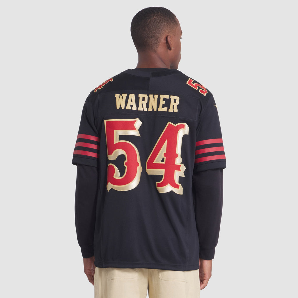 Men's San Francisco 49ers Fred Warner Nike Black Rivalries Collection Stitched Limited Jersey