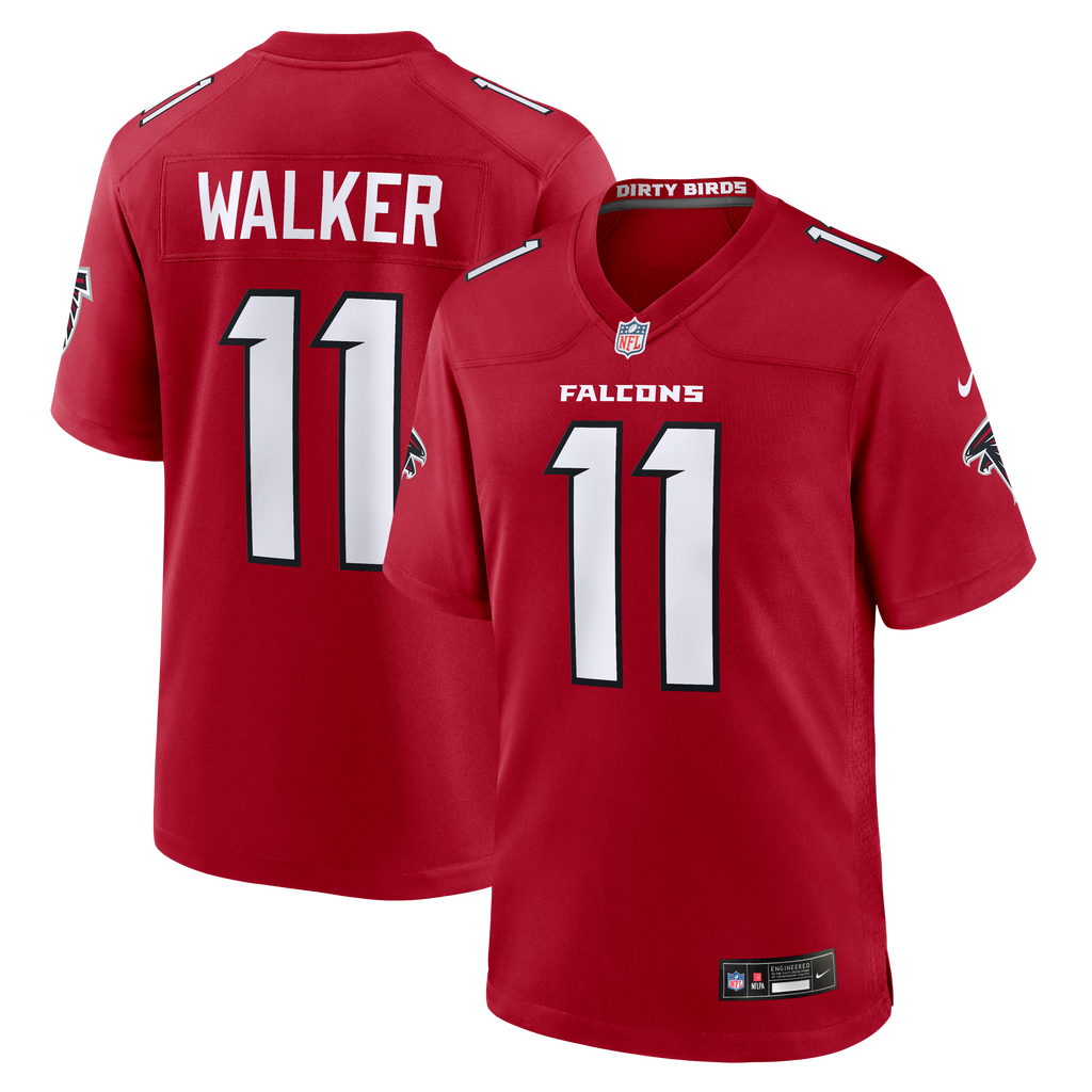Men's Atlanta Falcons Jalon Walker Nike Red Game Jersey