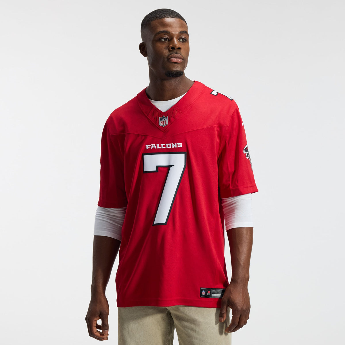 Men's Atlanta Falcons Bijan Robinson Nike Black Alternate Throwback Vapor F.U.S.E. Stitched Limited Jersey