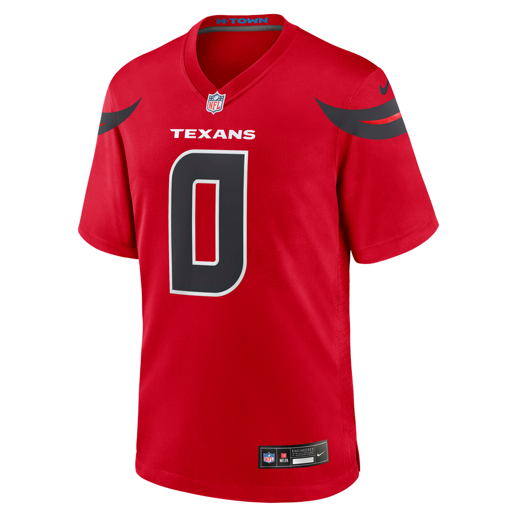Men's Houston Texans Azeez Al-Shaair Nike  Navy Team Game Jersey