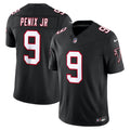 Men's Atlanta Falcons Michael Penix Jr. Nike Black Alternate Throwback Vapor F.U.S.E. Stitched Limited Jersey