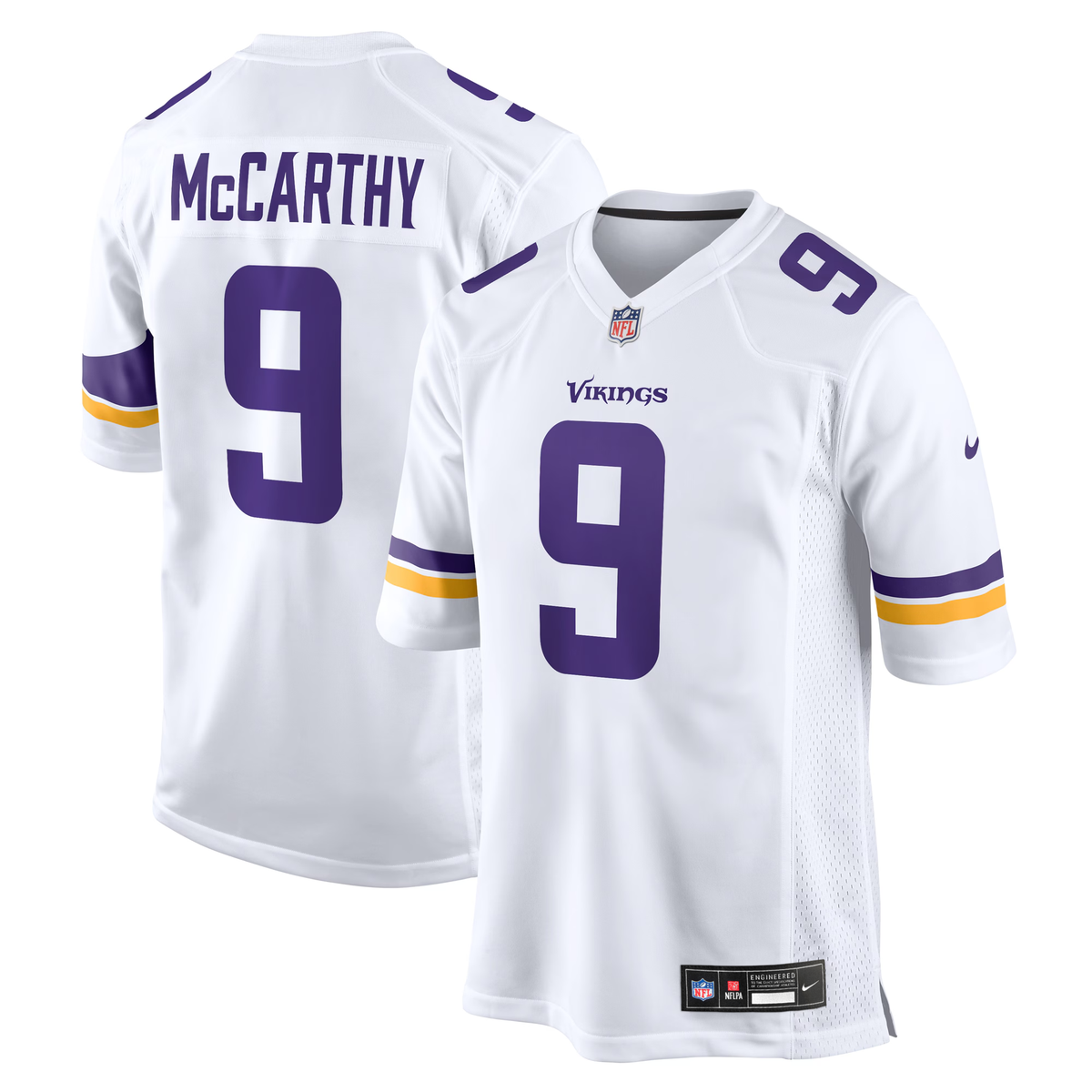 Men's Minnesota Vikings J.J. McCarthy Nike Purple 2nd Alternate  Player Game Jersey