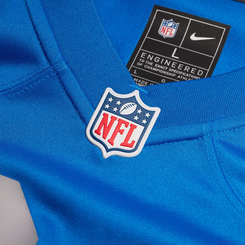 Men's Detroit Lions Jack Campbell Nike  Blue Alternate Game Jersey