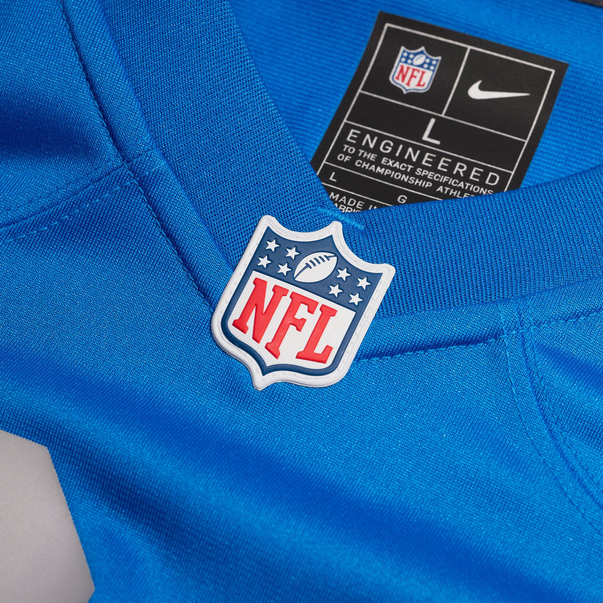 Men's Detroit Lions Jack Campbell Nike  Blue Alternate Game Jersey