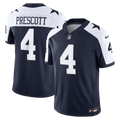 Men's Dallas Cowboys Dak Prescott Nike Navy Alternate Vapor F.U.S.E. Stitched Limited Jersey