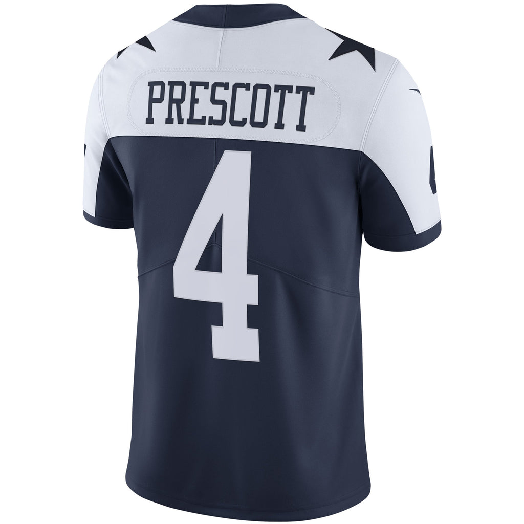 Men's Dallas Cowboys Dak Prescott Nike White Vapor Limited Player Jersey
