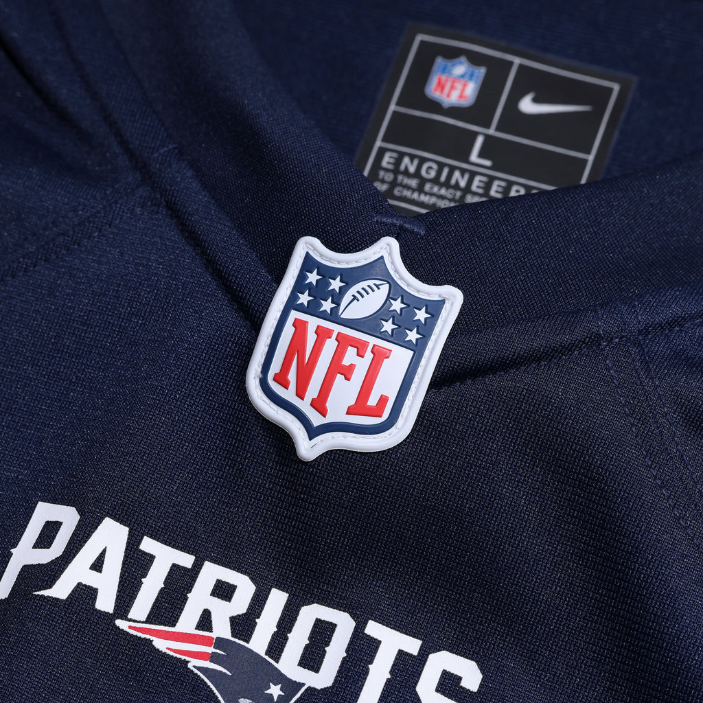 Men's New England Patriots Carlton Davis Nike Navy Team Game Jersey