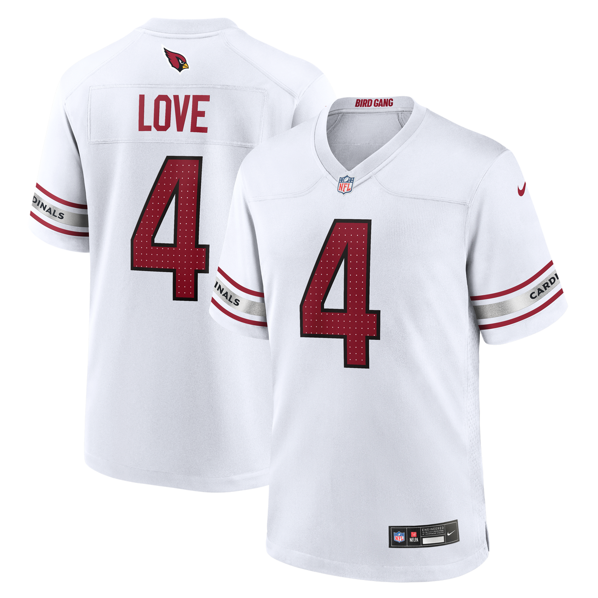 Men's Arizona Cardinals Jeremiyah Love Nike Cardinal Team Game Jersey