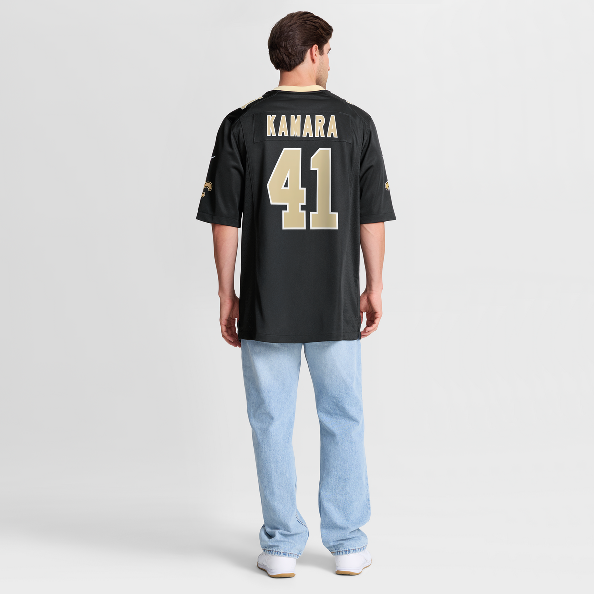 Men's New Orleans Saints Alvin Kamara Nike  White Alternate Game Jersey
