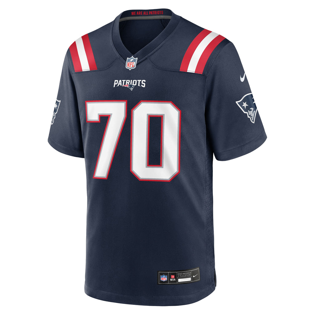 Men's New England Patriots Greg Van Roten Nike Navy Team Game Jersey