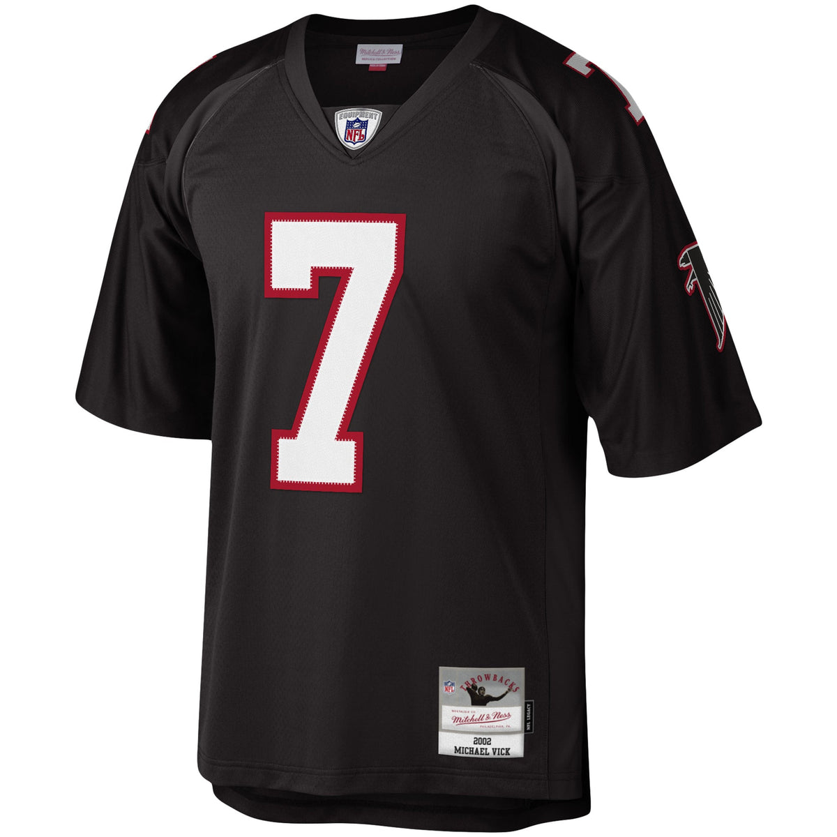 Men's Atlanta Falcons Michael Vick Mitchell & Ness Black Legacy Replica Jersey