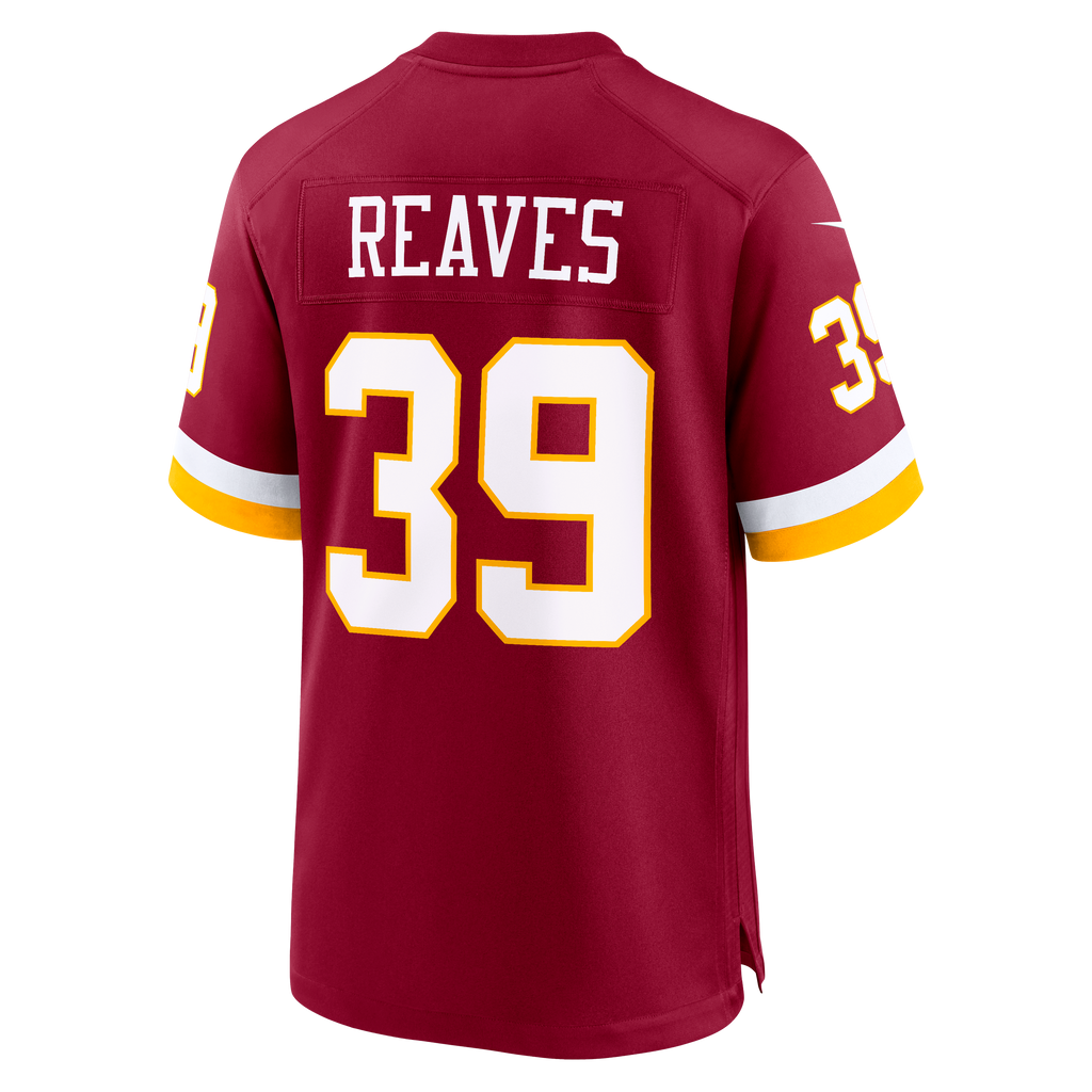 Men's Washington Commanders Jeremy Reaves Nike White Game Super Bowl Era Jersey