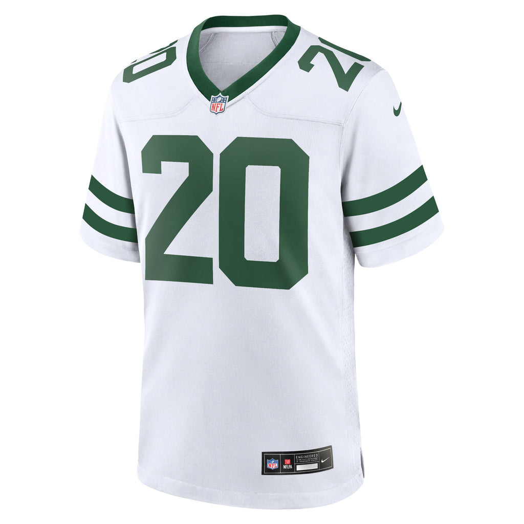Men's New York Jets Breece Hall Nike Legacy Black Alternate Game Jersey