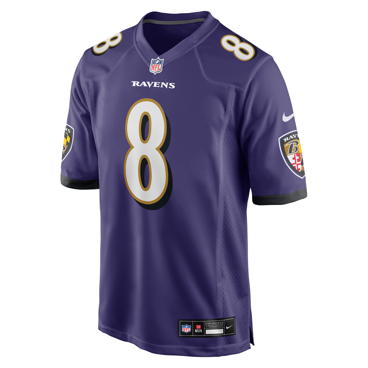 Men's Baltimore Ravens Lamar Jackson Nike Purple Game Jersey