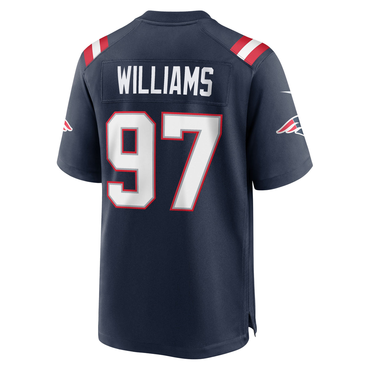 Men's New England Patriots Milton Williams Nike Navy Team Game Jersey