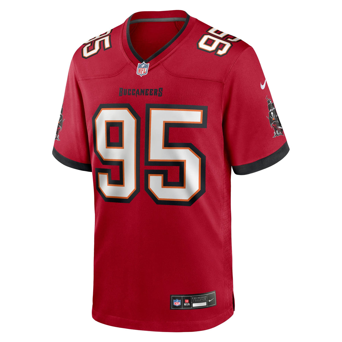 Men's Tampa Bay Buccaneers Elijah Roberts Nike  Red Team Game Jersey