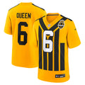 Men's Pittsburgh Steelers Patrick Queen Nike Gold Alternate 1933 Throwback Game Jersey