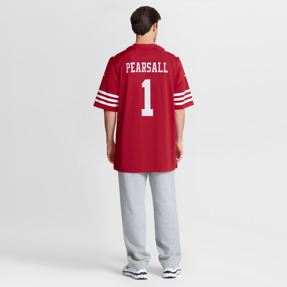 Men's San Francisco 49ers Ricky Pearsall Nike  Scarlet Team Game Jersey