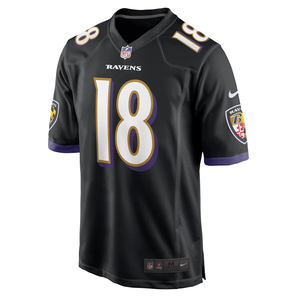 Men's Baltimore Ravens Roquan Smith Nike Black Alternate Game Jersey