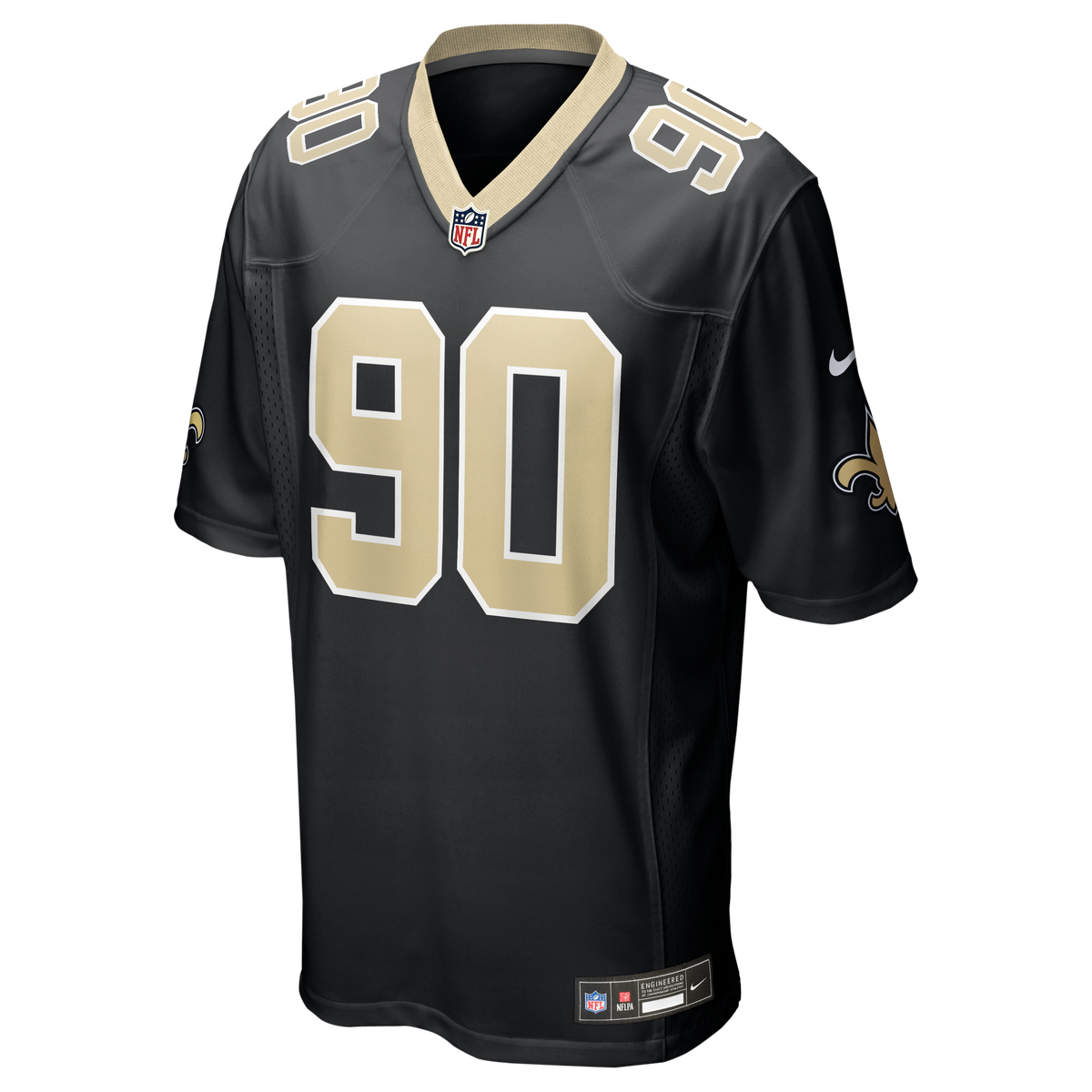 Men's New Orleans Saints Bryan Bresee Nike Black  Game Jersey
