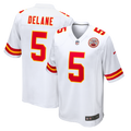 Men's Kansas City Chiefs Mansoor Delane Nike White Game Jersey