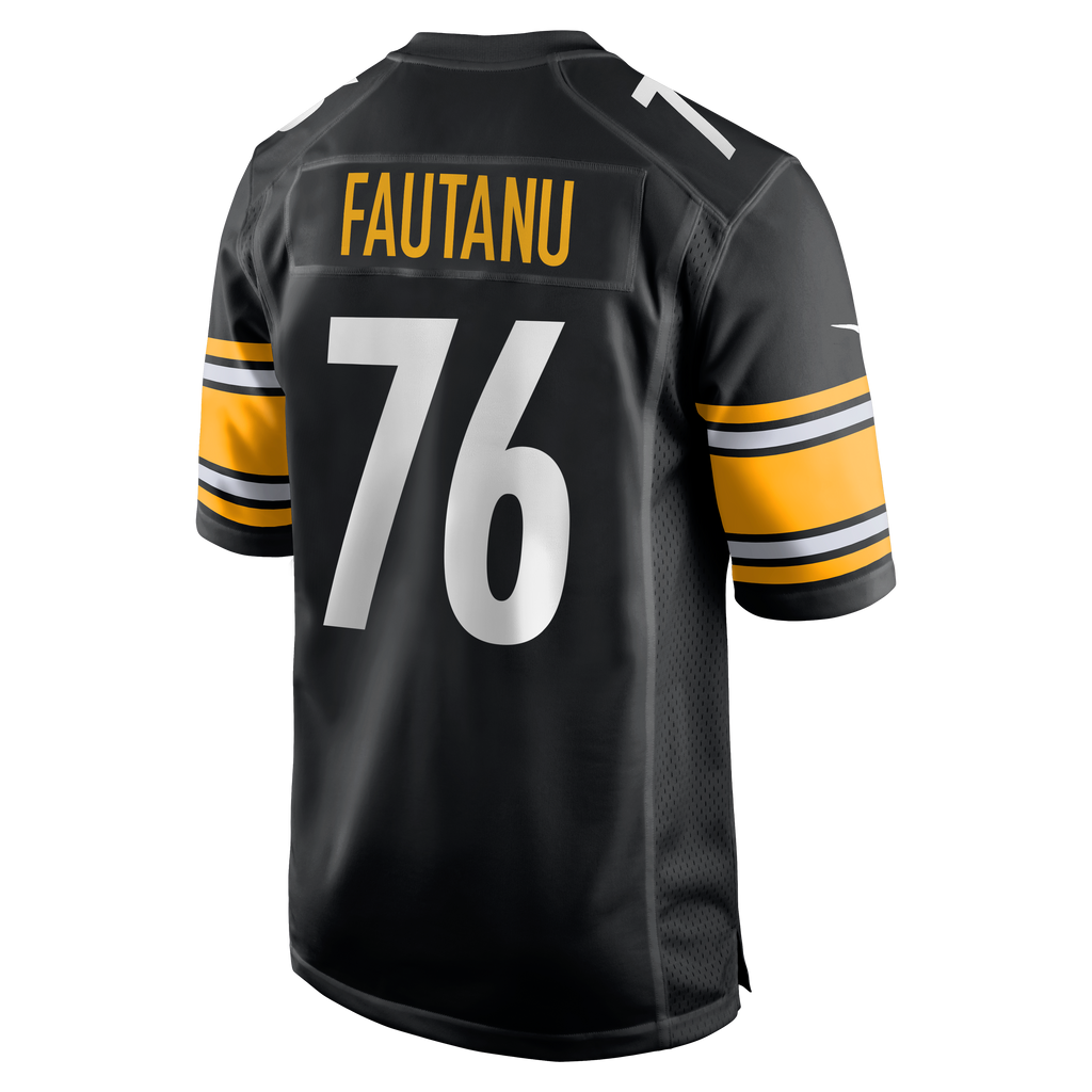 Men's Pittsburgh Steelers Troy Fautanu Nike Black  Player Game Jersey