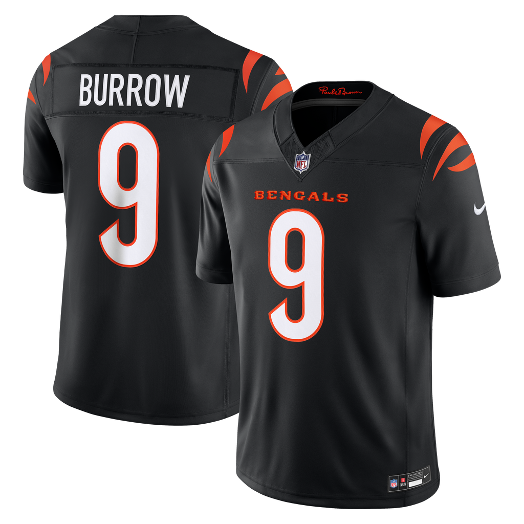 Men's Cincinnati Bengals Joe Burrow Nike Black Team Vapor F.U.S.E. Stitched Limited Jersey