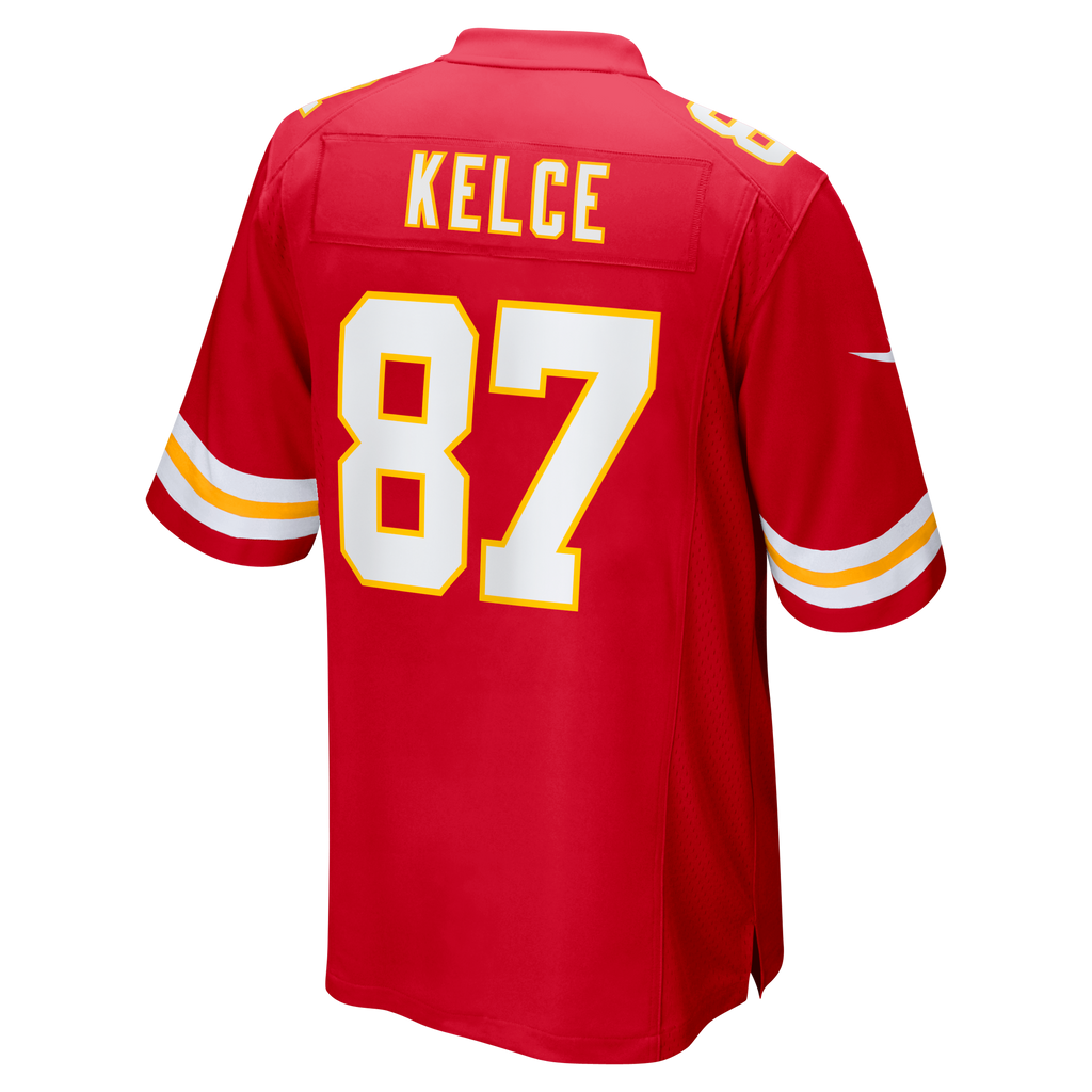 Men's Kansas City Chiefs Travis Kelce Nike White Player Game Jersey