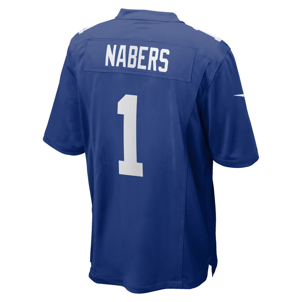 Men's New York Giants Malik Nabers Nike Century Red Alternate Game Jersey