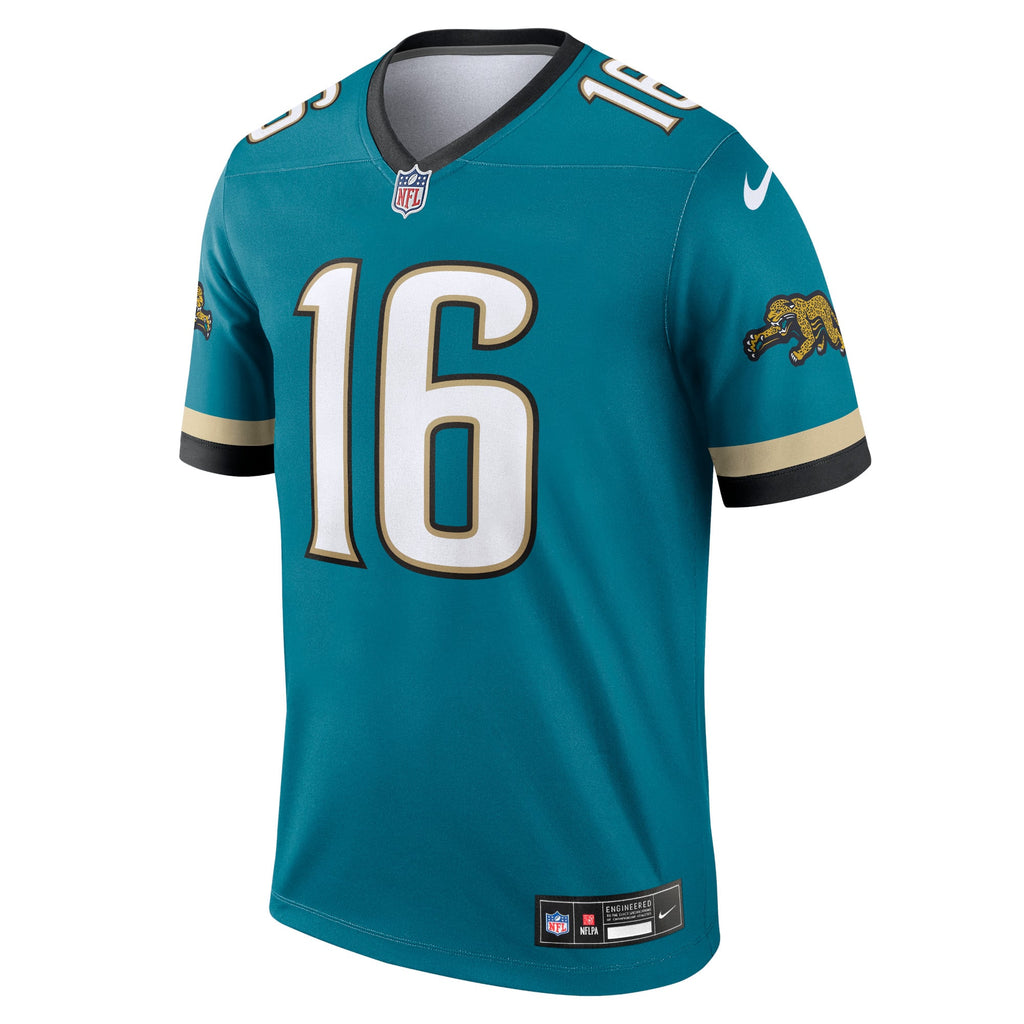 Men's Jacksonville Jaguars Trevor Lawrence Nike Teal Legend Player Performance Top