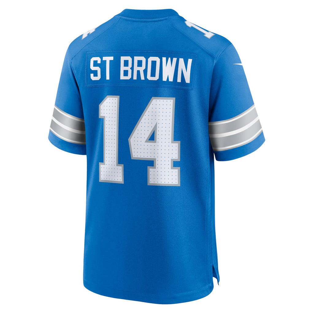 Men's Detroit Lions Amon-Ra St. Brown Nike Black 2nd Alternate Game Jersey